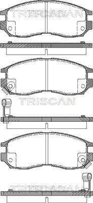 Triscan 8110 42010 - Тормозные колодки, дисковые, комплект autosila-amz.com