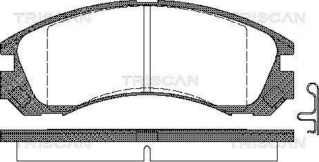 Triscan 8110 42013 - Тормозные колодки, дисковые, комплект autosila-amz.com