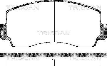 Triscan 8110 42021 - Тормозные колодки, дисковые, комплект autosila-amz.com