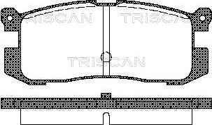 Triscan 8110 50926 - Тормозные колодки, дисковые, комплект autosila-amz.com