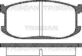 Triscan 8110 50060 - Тормозные колодки, дисковые, комплект autosila-amz.com