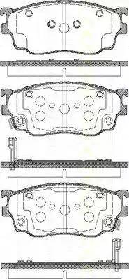 Triscan 8110 50014 - Тормозные колодки, дисковые, комплект autosila-amz.com