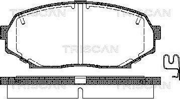 Triscan 8110 50016 - Тормозные колодки, дисковые, комплект autosila-amz.com