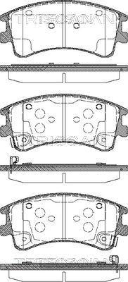 Triscan 8110 50013 - Тормозные колодки, дисковые, комплект autosila-amz.com