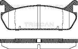 Triscan 8110 50020 - Тормозные колодки, дисковые, комплект autosila-amz.com