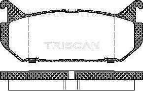 Triscan 8110 50184 - Тормозные колодки, дисковые, комплект autosila-amz.com