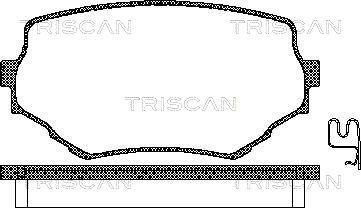 Triscan 8110 69002 - Тормозные колодки, дисковые, комплект autosila-amz.com