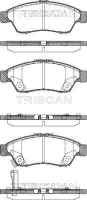 Triscan 8110 69010 - Тормозные колодки, дисковые, комплект autosila-amz.com