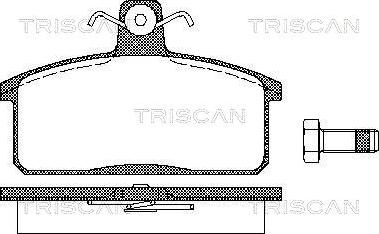 Triscan 8110 69013 - Тормозные колодки, дисковые, комплект autosila-amz.com