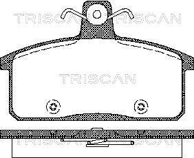 Triscan 8110 69012 - Тормозные колодки, дисковые, комплект autosila-amz.com