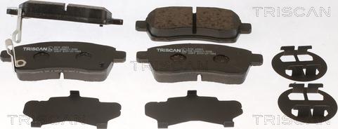 Triscan 8110 69024 - Тормозные колодки, дисковые, комплект autosila-amz.com