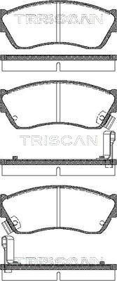 Triscan 8110 69181 - Тормозные колодки, дисковые, комплект autosila-amz.com