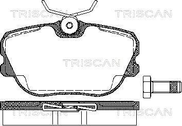 Triscan 8110 65973 - Тормозные колодки, дисковые, комплект autosila-amz.com