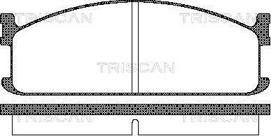 Triscan 8110 60912 - Тормозные колодки, дисковые, комплект autosila-amz.com