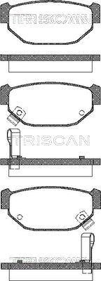 Triscan 8110 68983 - Тормозные колодки, дисковые, комплект autosila-amz.com