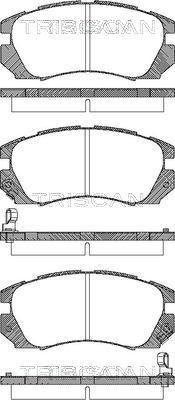 Triscan 8110 68175 - Тормозные колодки, дисковые, комплект autosila-amz.com