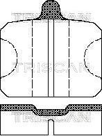 Triscan 8110 67747 - Тормозные колодки, дисковые, комплект autosila-amz.com