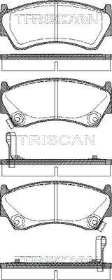 Triscan 8110 14005 - Тормозные колодки, дисковые, комплект autosila-amz.com