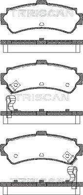 Triscan 8110 14006 - Тормозные колодки, дисковые, комплект autosila-amz.com