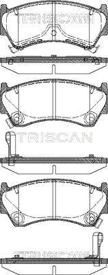 Triscan 8110 14008 - Тормозные колодки, дисковые, комплект autosila-amz.com