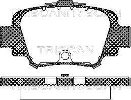 Triscan 8110 14002 - Тормозные колодки, дисковые, комплект autosila-amz.com