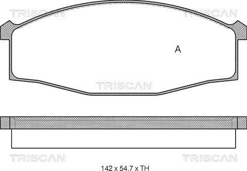 Triscan 8110 14007 - Тормозные колодки, дисковые, комплект autosila-amz.com