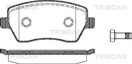 Triscan 8110 14039 - Тормозные колодки, дисковые, комплект autosila-amz.com