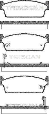 Triscan 8110 14033 - Тормозные колодки, дисковые, комплект autosila-amz.com