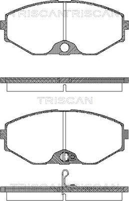 Triscan 8110 14037 - Тормозные колодки, дисковые, комплект autosila-amz.com