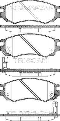 Triscan 8110 14026 - Тормозные колодки, дисковые, комплект autosila-amz.com