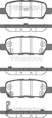 Triscan 8110 14022 - Тормозные колодки, дисковые, комплект autosila-amz.com