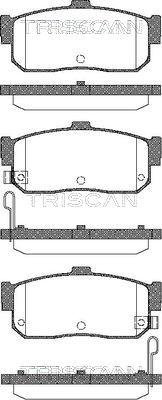 Triscan 8110 14027 - Тормозные колодки, дисковые, комплект autosila-amz.com