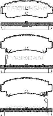 Triscan 8110 14167 - Тормозные колодки, дисковые, комплект autosila-amz.com