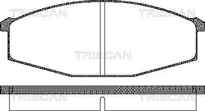 Triscan 8110 14127 - Тормозные колодки, дисковые, комплект autosila-amz.com