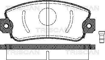 Triscan 8110 15505 - Тормозные колодки, дисковые, комплект autosila-amz.com