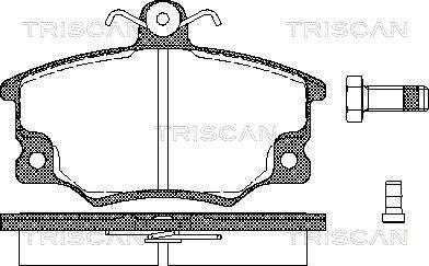 Triscan 8110 15508 - Тормозные колодки, дисковые, комплект autosila-amz.com