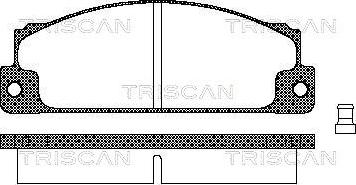 Triscan 8110 15507 - Тормозные колодки, дисковые, комплект autosila-amz.com