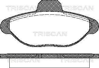 Triscan 8110 15001 - Тормозные колодки, дисковые, комплект autosila-amz.com