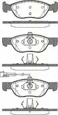 Triscan 8110 15031 - Тормозные колодки, дисковые, комплект autosila-amz.com