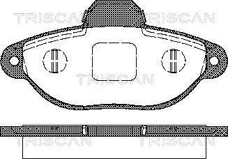 Triscan 8110 15025 - Тормозные колодки, дисковые, комплект autosila-amz.com