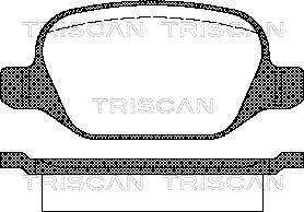 Triscan 8110 15021 - Тормозные колодки, дисковые, комплект autosila-amz.com
