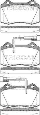 Triscan 8110 15023 - Тормозные колодки, дисковые, комплект autosila-amz.com