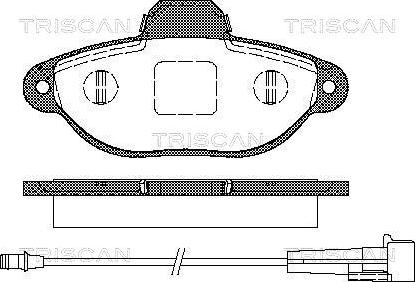 Triscan 8110 15176 - Тормозные колодки, дисковые, комплект autosila-amz.com