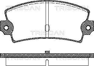 Triscan 8110 15862 - Тормозные колодки, дисковые, комплект autosila-amz.com