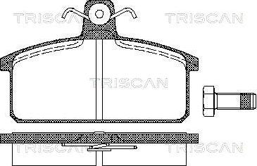 Triscan 8110 15811 - Тормозные колодки, дисковые, комплект autosila-amz.com