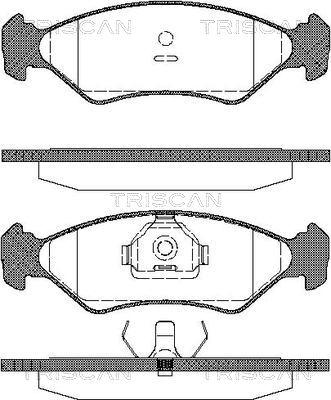 Triscan 8110 16918 - Тормозные колодки, дисковые, комплект autosila-amz.com