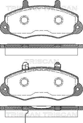 Triscan 8110 16009 - Тормозные колодки, дисковые, комплект autosila-amz.com