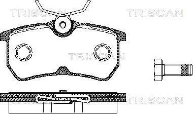 Triscan 8110 16002 - Тормозные колодки, дисковые, комплект autosila-amz.com