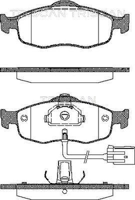 Triscan 8110 16160 - Тормозные колодки, дисковые, комплект autosila-amz.com