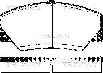 Triscan 8110 16844 - Тормозные колодки, дисковые, комплект autosila-amz.com